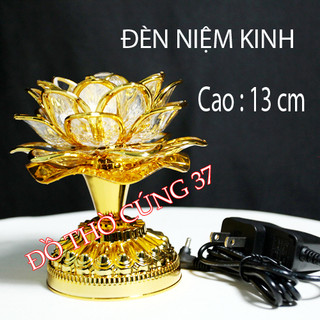 Đèn thờ hoa sen đổi màu - niệm phật