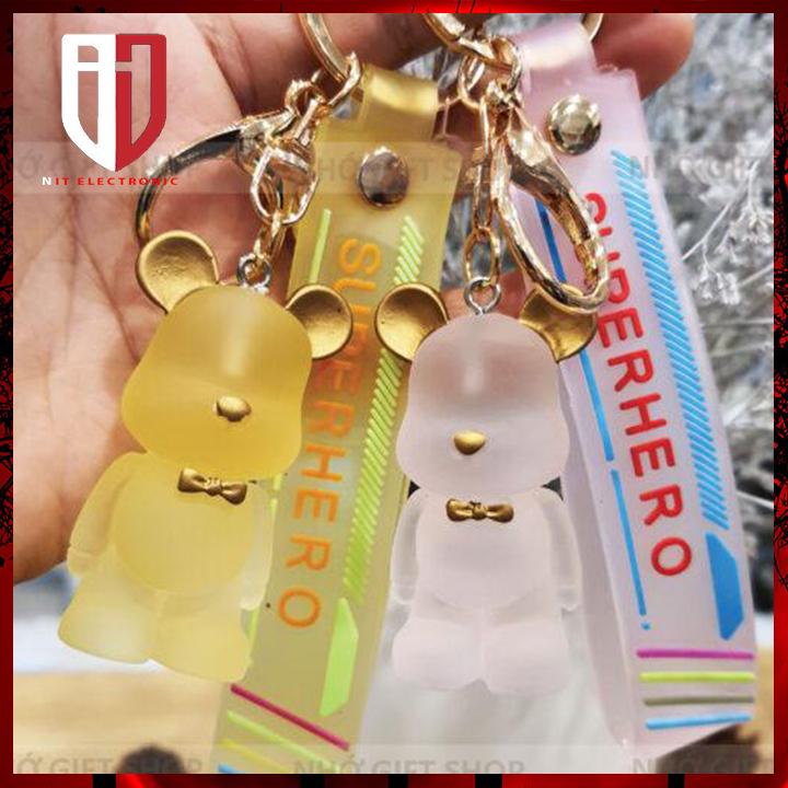 Móc Khoá Gấu Bearbrick Có Dây Dễ Thương Qùa Lưu Niệm Đáng Yêu