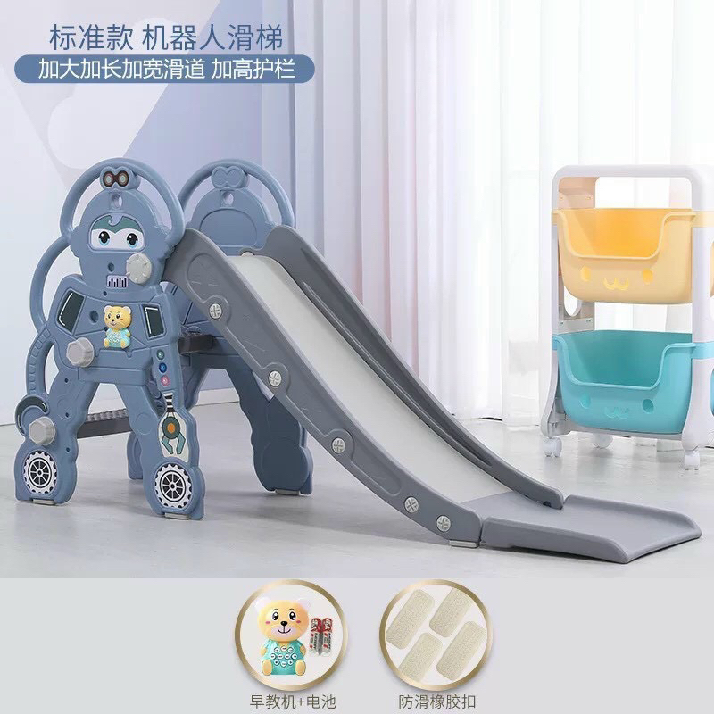 Cầu trượt Khủng long robot cho bé.
