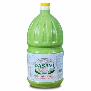 Muối ớt xanh dasavi bình 2.6kg chấm hải sản