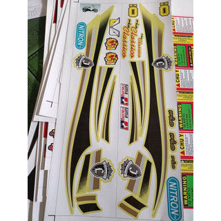 Tem rời classico đen vàng