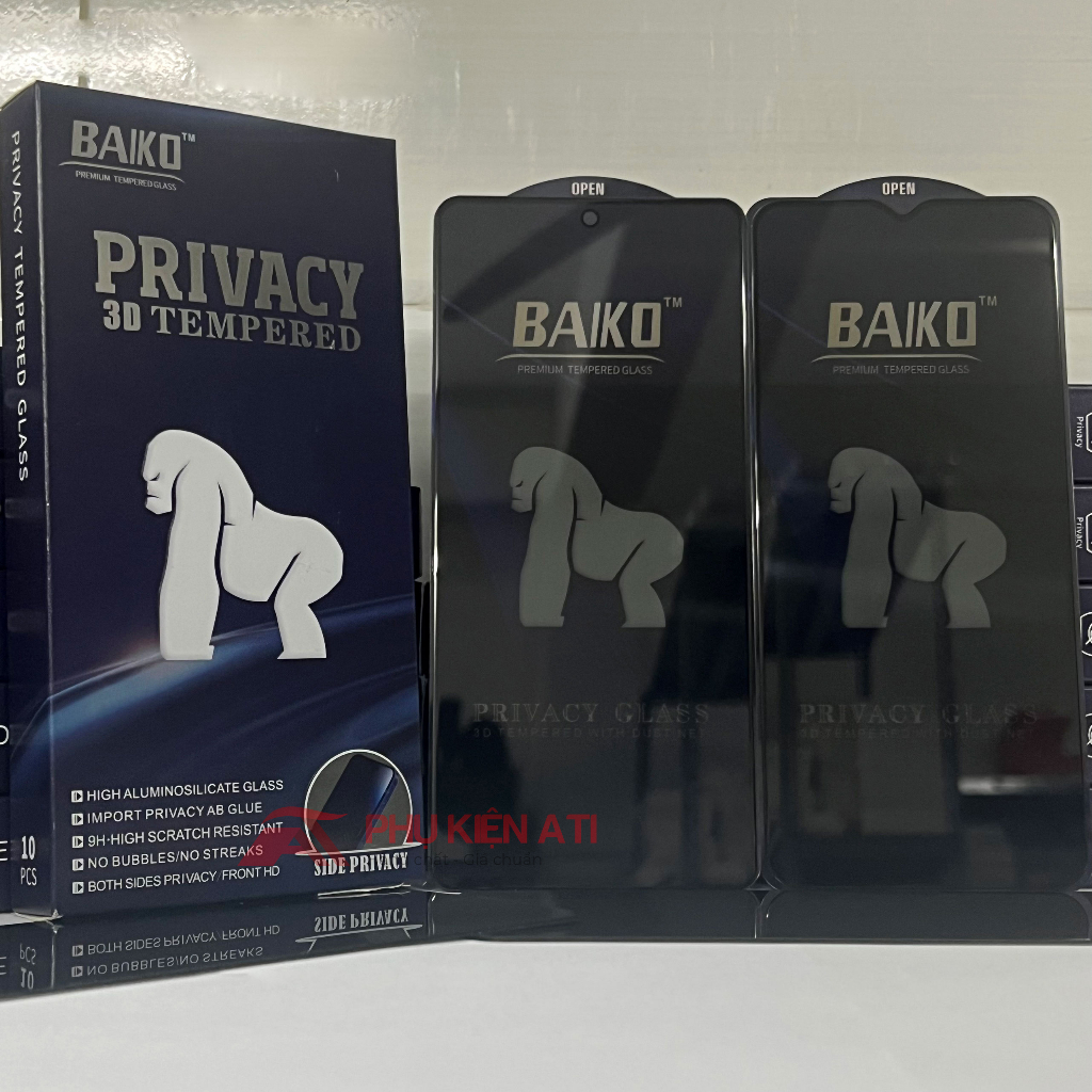 Cường lực Baiko Chống nhìn trộm OPPO Reno 3/ 3Pro Reno 5/ 6/ 6 5G/ 7/ 7z 5G/ 8/ 8z/ 8T 4G/ 8 Pro  - Khóm phụ kiện