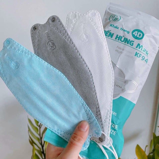300 cai khẩu trang y tế kháng khuẩn KF94 Tiến Hùng 4 lớp dày đẹp