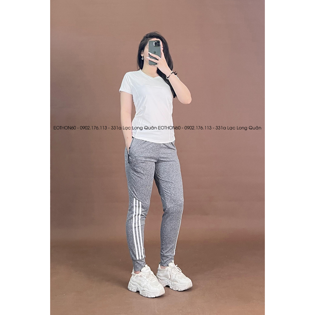 Áo anling cổ tim , quần jogger das Q295 [hình thật shop chụp] Eothon60