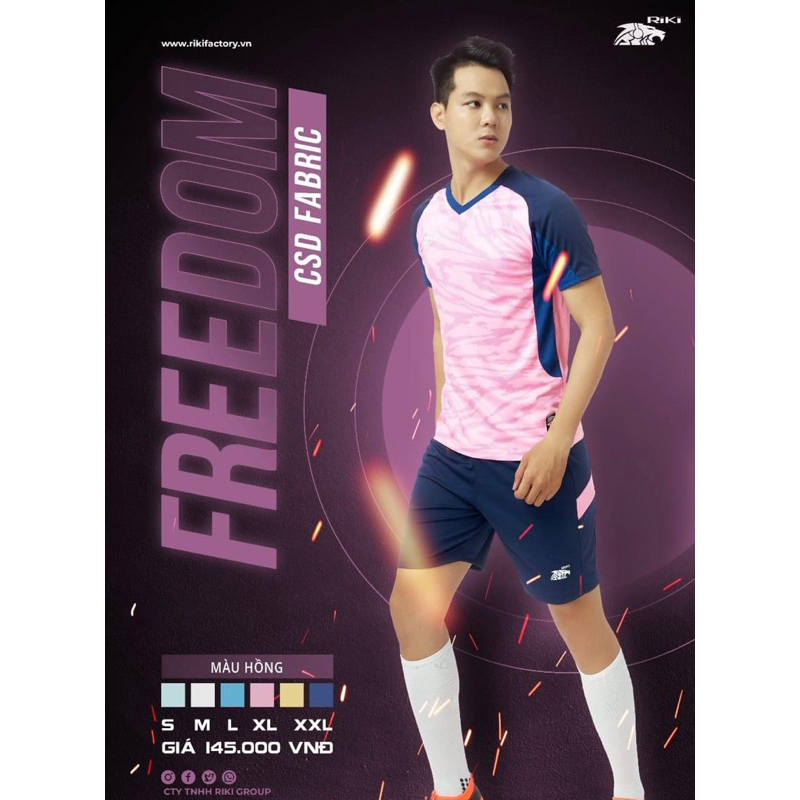 Quần áo Bóng đá Riki Freedom - Đồng phục đá banh đủ màu đủ Size