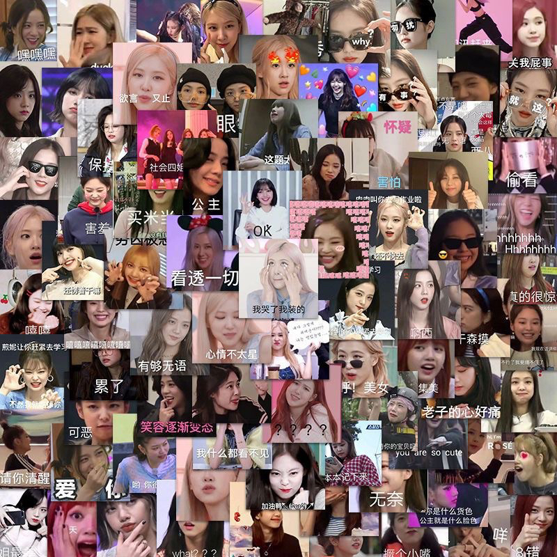 Set 60 sticker dán Blackpink