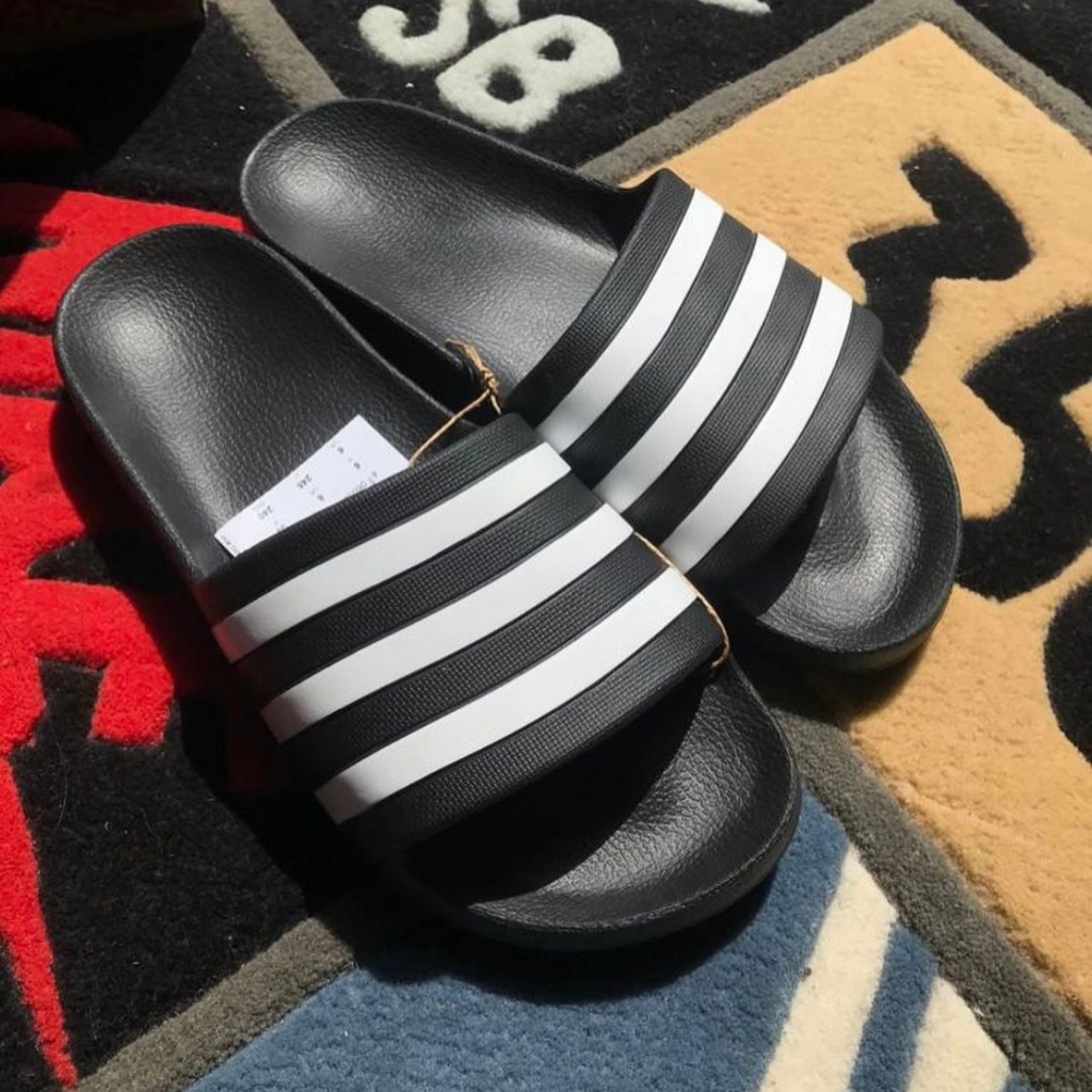 Dép nam nữ quai ngang Adilette Aqua Vapour Pink, đúc nguyên khối, không thấm nước, dép chính hãng