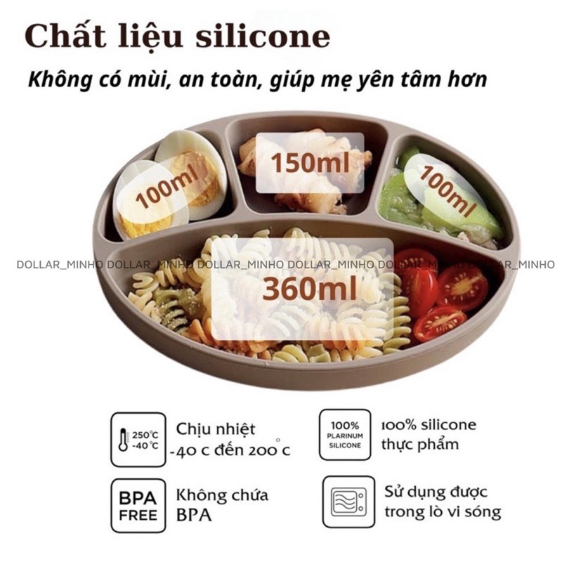 Nắp Khay Ăn Dặm Silicon ANBE