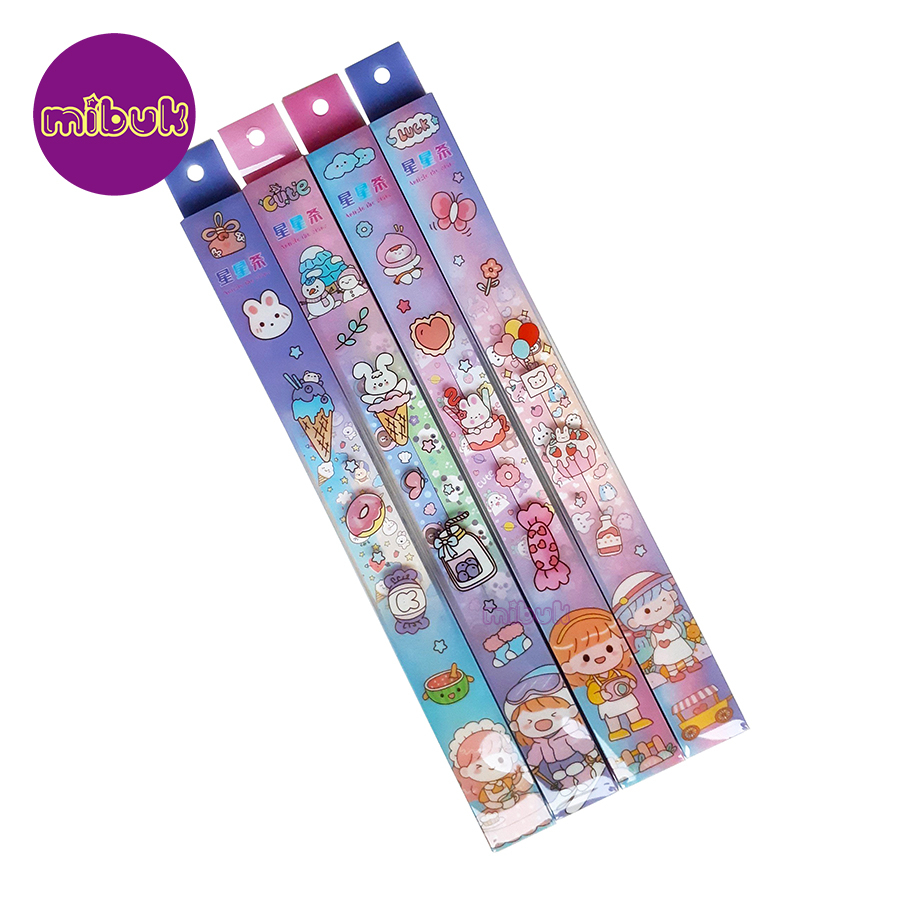 Giấy gấp sao in hình dễ thương ở 2 mặt giấy 110 tờ/hộp