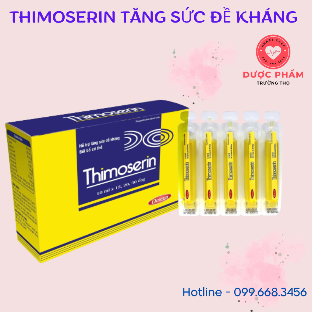 Siro Thimoserin , Giúp bồi bổ cơ thể, tăng cường sức đề kháng  Thimoserin hỗ trợ nâng cao miễn dịch,tiêu hóa