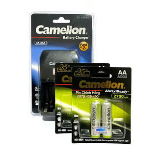 Bộ sạc nhanh tự ngắt camelion 2h kèm 2 vỉ pin 2700 mah