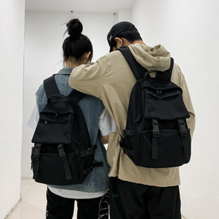 Balo đi học nam nữ chống nước cặp balo ulzzang hàn quốc basic đen thời trang BL01