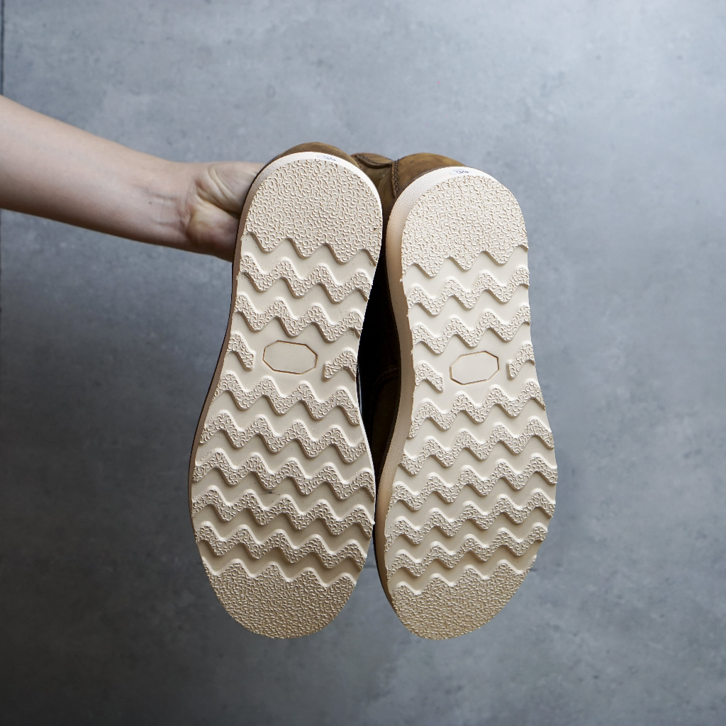 Giày boots  nam  cổ cao moctoe da bò sáp đế cao su non tăng chiều cao 4,5cm