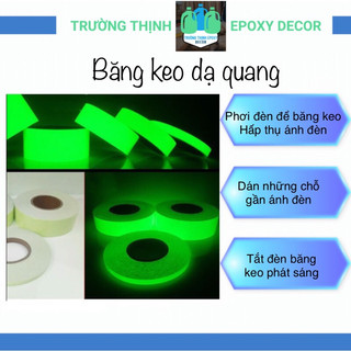 Băng Keo Dạ Quang Bảng 3cm Cuộn 3m