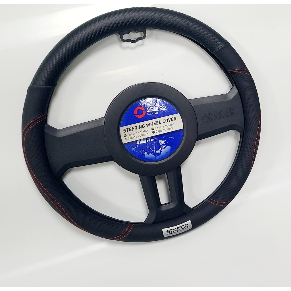 Bọc vô lăng ô tô - Bọc vô lăng SPARCO - SPC1106BK - đường kính 38cm phù hợp với hầu hết các xe trên thị trường Việt Nam. | BigBuy360 - bigbuy360.vn