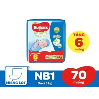 Miếng lót sơ sinh Huggies NB1 64M
