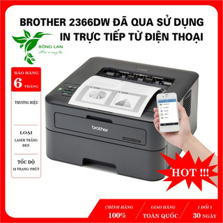 Máy in hai mặt tự động brother 2366dw/ xerox p265dw in trực tiêp từ điện thoại