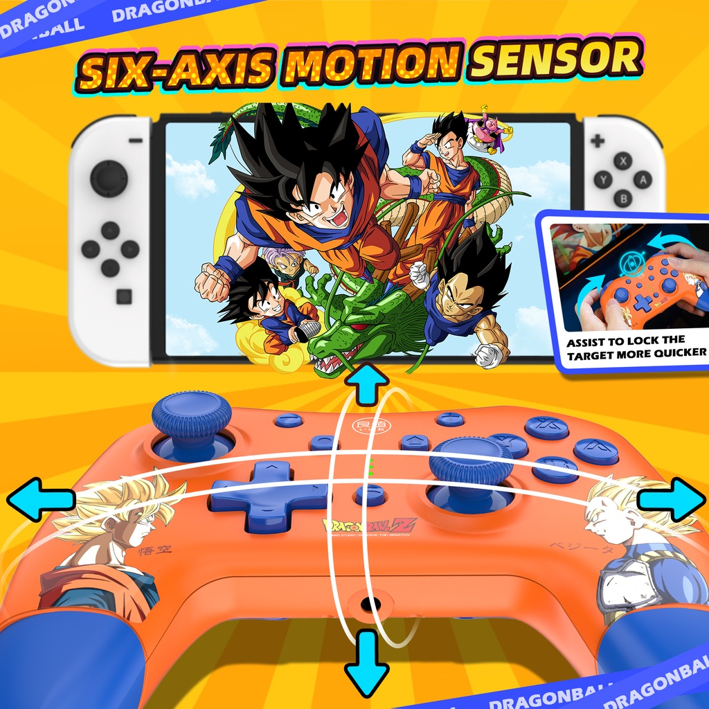Tay cầm IINE V4 nâng cấp có Wake Up, quét Amiibo, Macro, audio 3.5mm cho Nintendo Switch / PC / Android