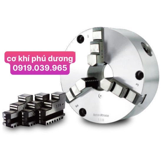 Mâm cặp 3 chấu máy tiện phi 160mm ( K11-160 )