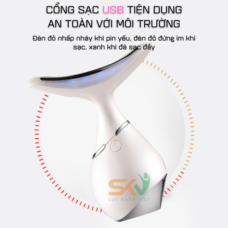 Máy nâng cơ mặt SKV-H309, giảm quá trình lão hóa và tăng cường độ đàn hồi cho da mặt, massage, kích thích cơ mặt