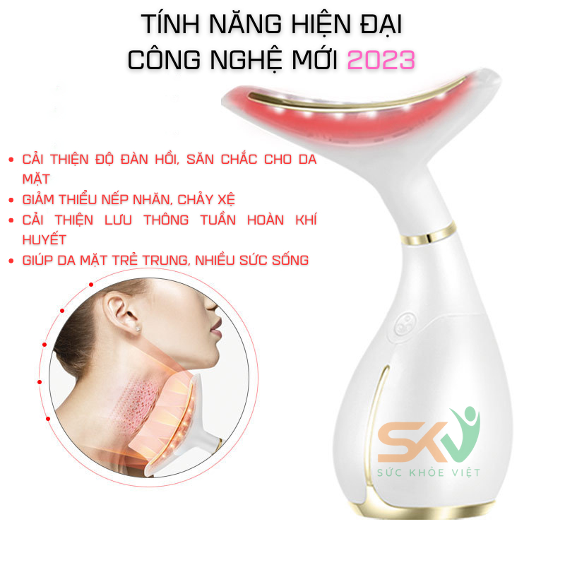 Máy nâng cơ mặt SKV-H309, giảm quá trình lão hóa và tăng cường độ đàn hồi cho da mặt, massage, kích thích cơ mặt