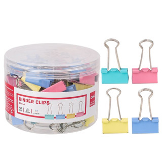 Hộp 48 kẹp bướm màu 25mm deli e8554a