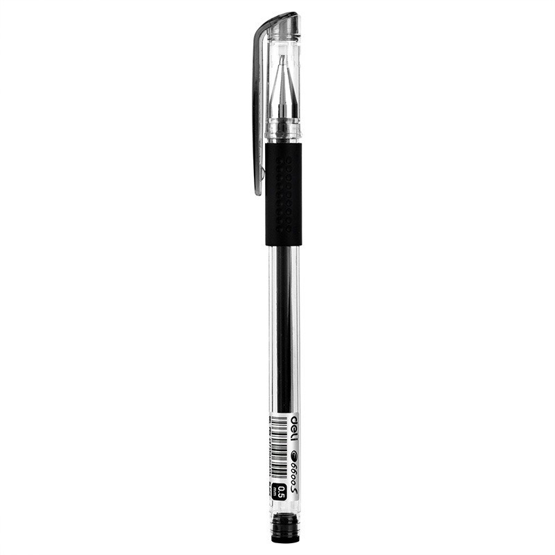 [BÁN LẺ] Bút gel Deli E6600S nét 0.5mm siêu trơn - MỰC ĐEN