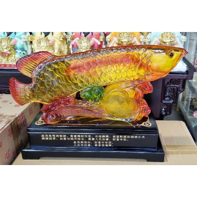 TƯỢNG CÁ RỒNG PHONG THỦY - TÀI LỘC - MAY MẮN - 55x18x36