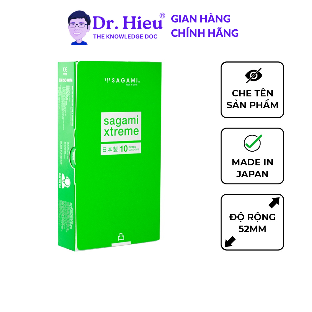 Bao Cao Su Sagami Green Gân Gai Hộp 10 Chiếc Dr Hieu