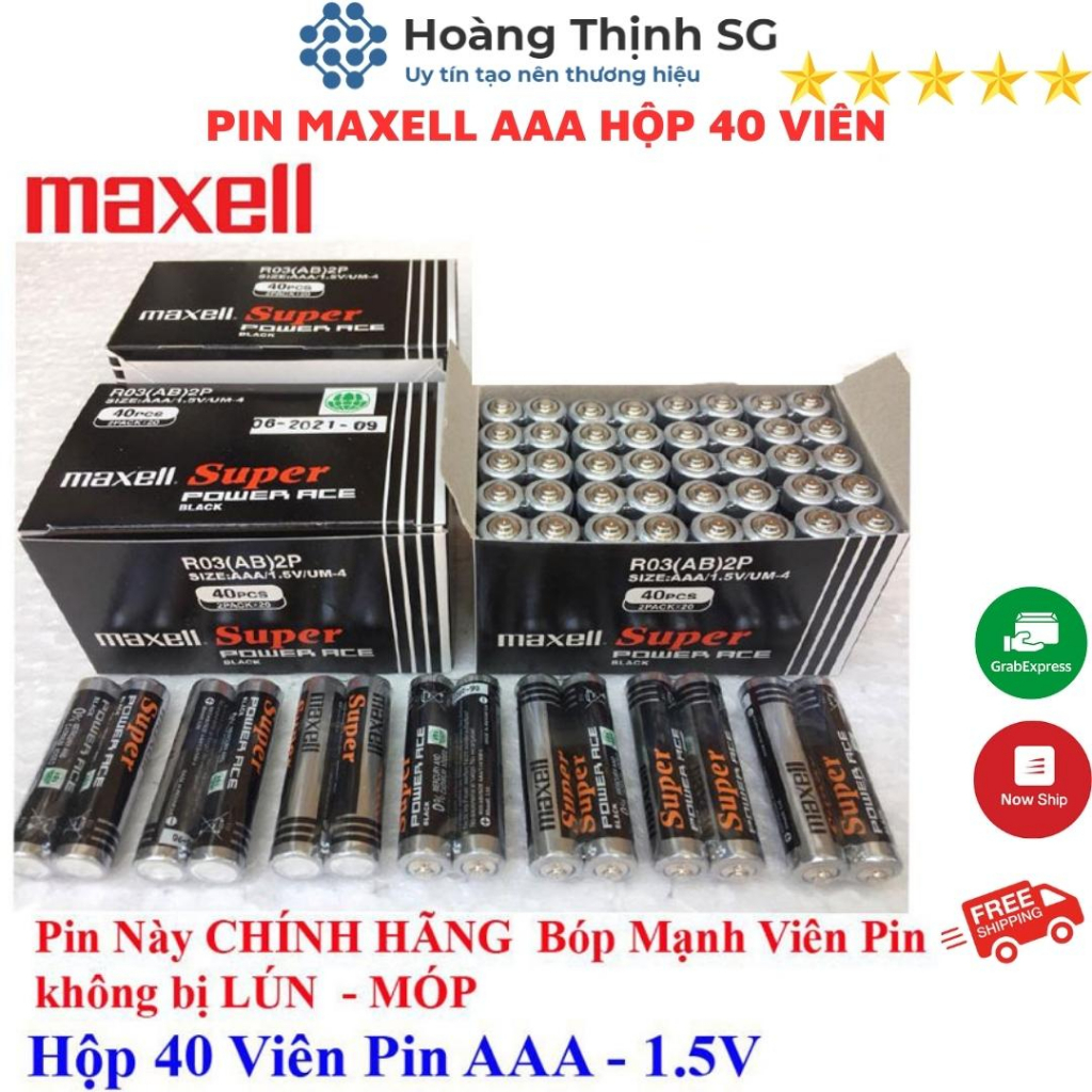 Pin AAA (3A) Maxell Có bán lẻ 4 viên, pin tiểu AAA (3A) Maxell Super Power Chính hãng