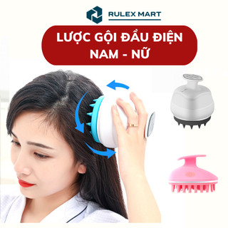 Lược gội đầu điện dưỡng sinh - máy gội đầu tự động nam nữ chất liệu silicon cao cấp