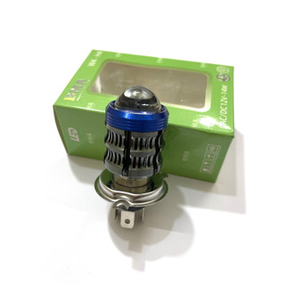 Đèn pha led bi cầu bma mini 2 mầu vàng trắng chân h4 bh 06 tháng
