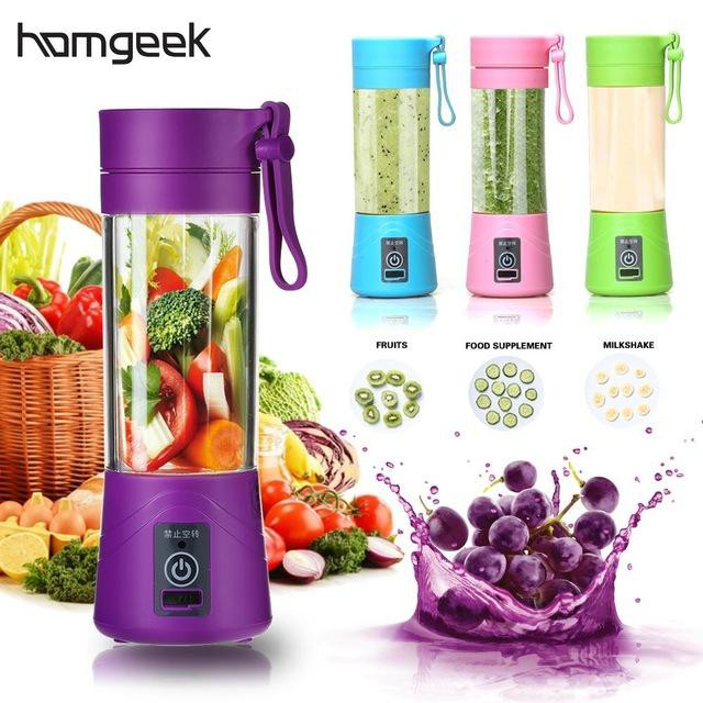 Máy Xay Sinh Tố Cầm Tay Đa Năng 6 Lưỡi , Máy Xay Hoa Qủa Sạc Điện Gia ĐÌnh Tiện Lợi