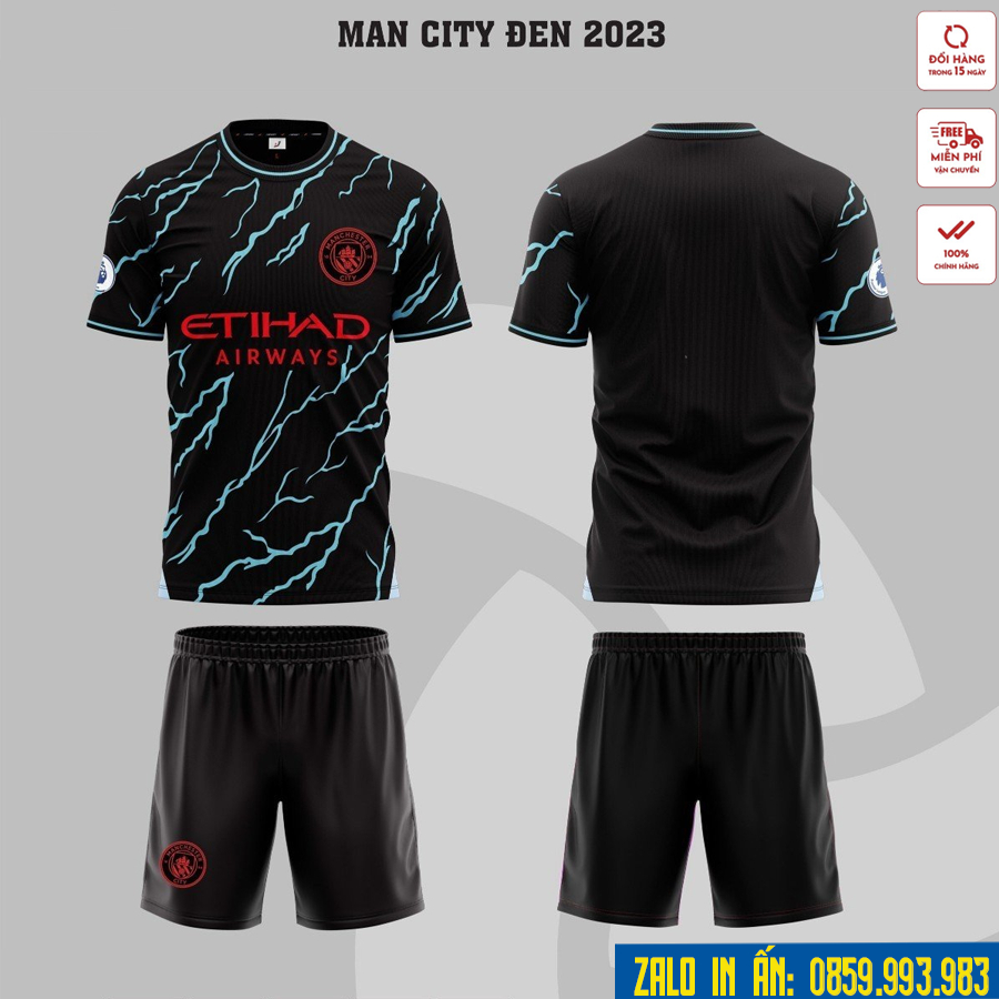 Bộ Quần Áo Bóng Đá CLB Manchester City Đủ Mẫu Mới Nhất Logo Thêu Thun Lạnh Cao Cấp  A4