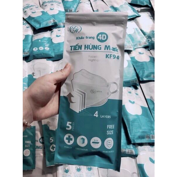 THÙNG 300 CÁI Khẩu trang Tiến Hùng MASK, tiêu chuẩn Hàn quốc KF94,