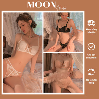 Bộ đồ lót nữ có gọng ôm ngực mút mỏng pha lưới gợi cảm quyến rũ