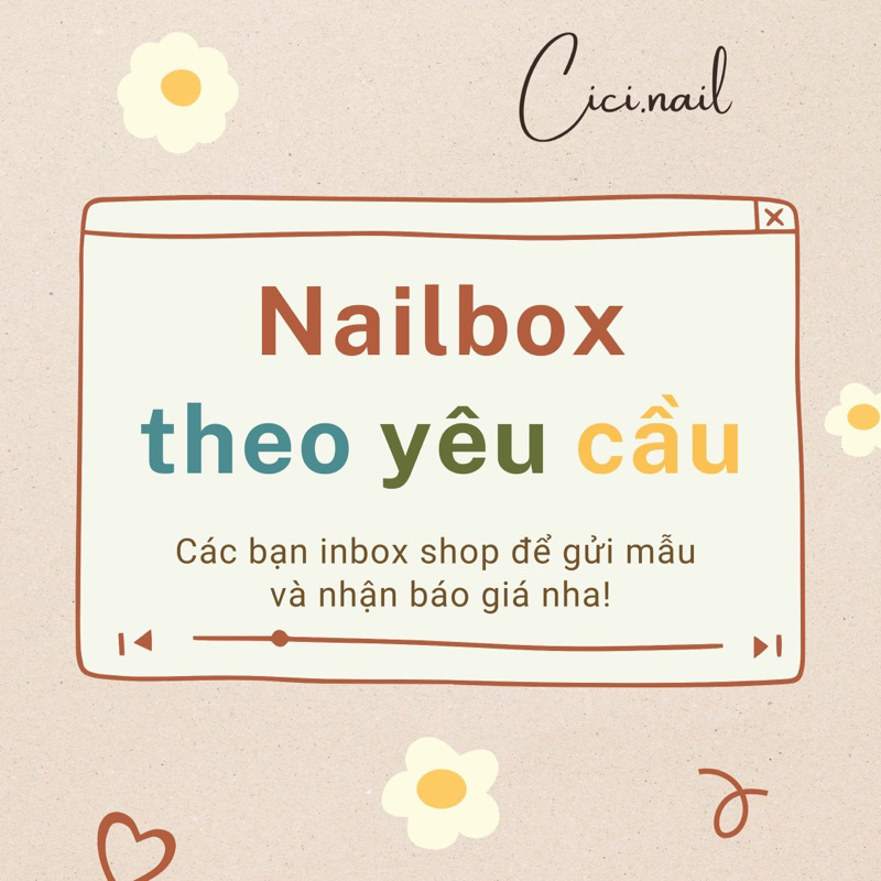 Nailbox Theo Yêu Cầu Thiết Kế Nhà Cici.nails