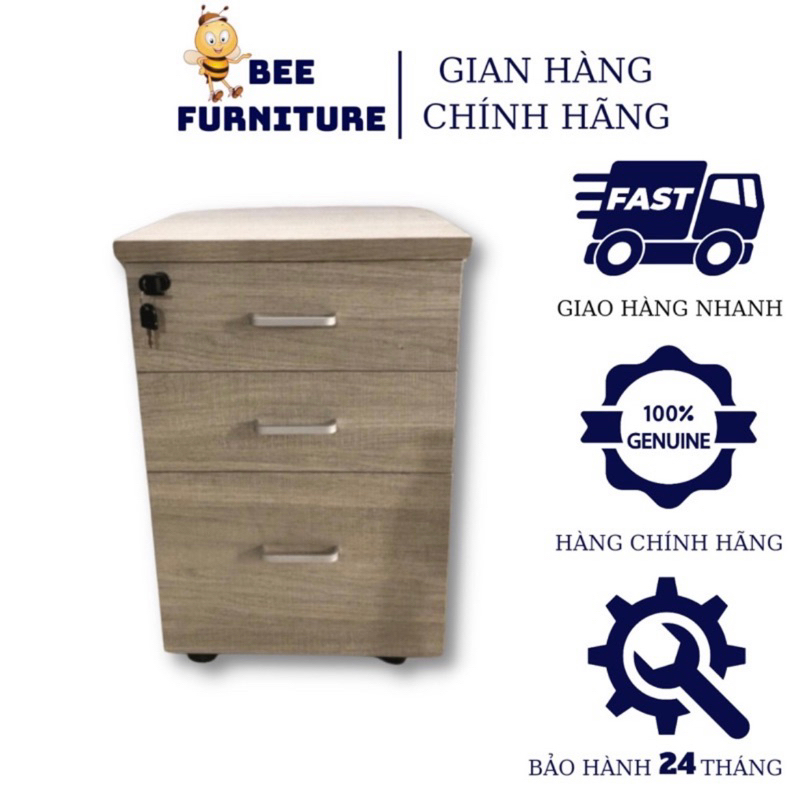 hộc tủ mini nhiều ngăn tiện lợi có bánh xe di chuyển dễ dàng Bee Furniture