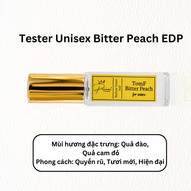 TS01 Tester 5ml Tinh Dầu Thơm TomF Bitt Peach Chính Hãng Panavat Parfum Hương Thơm Tươi Mới Thơm Lâu