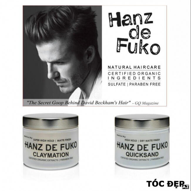 Sáp Vuốt Tóc Hanz De Fuko & QuickSand, Claymation 56g - New box 2023_