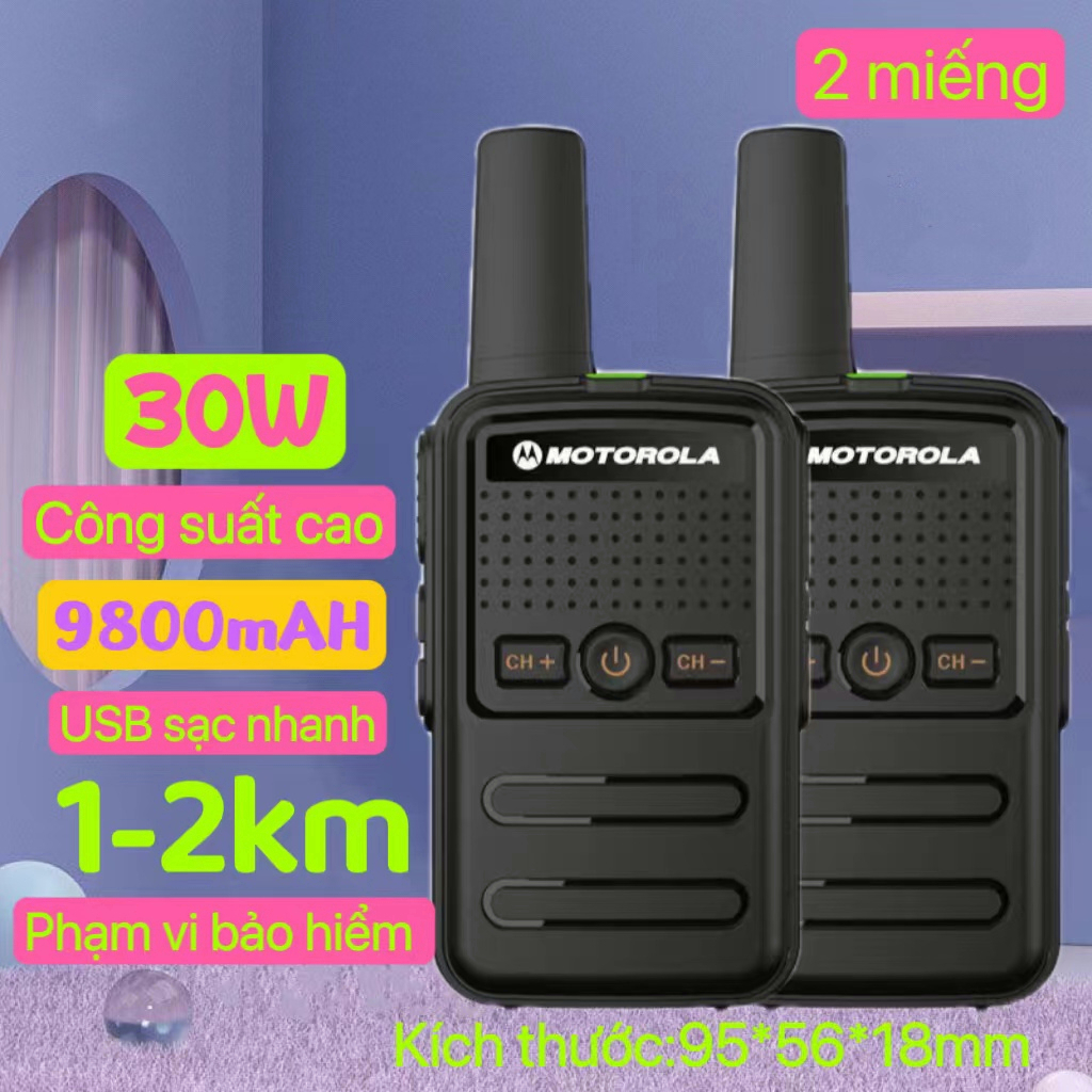 Mini Walkie Talkie Motorola GP518 Âm lượng lớn siêu rõ ràng