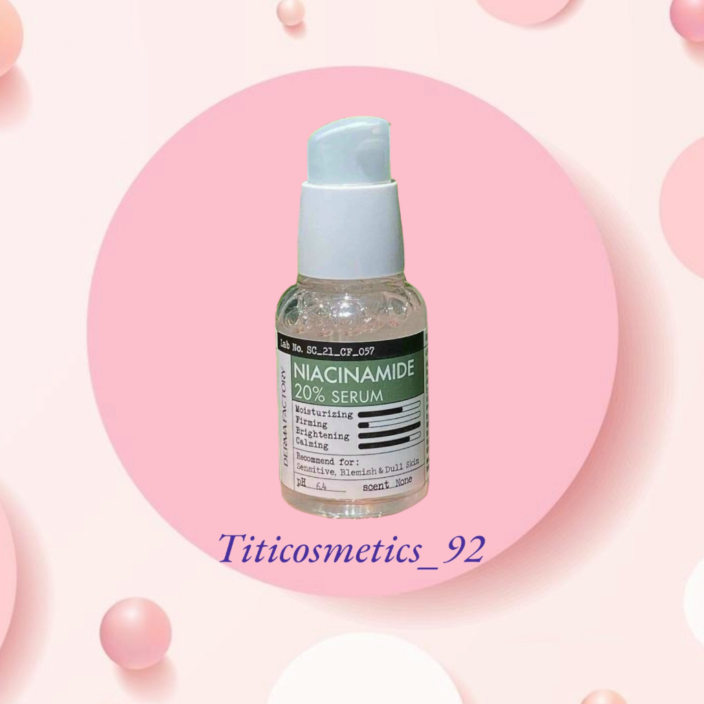 Serum Dưỡng Trắng - Mờ Thâm Derma Factory Niacinamide 20%