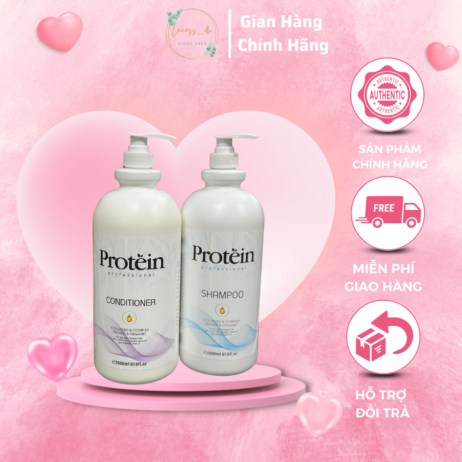 Dầu Gội Cặp siêu mượt Protein 2000ml