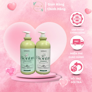 Cặp gội - xả mishe biotin & collagen giúp tóc suôn mượt và bóng đẹp 2000ml
