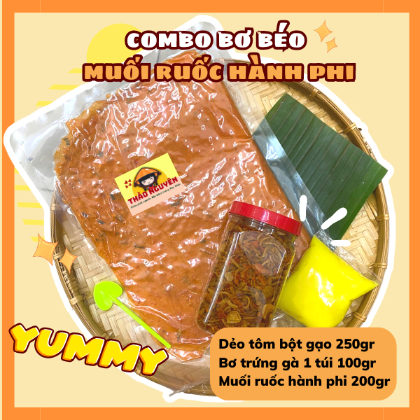 Combo bánh tráng phơi sương muối ruốc hành phi pro siêu hot