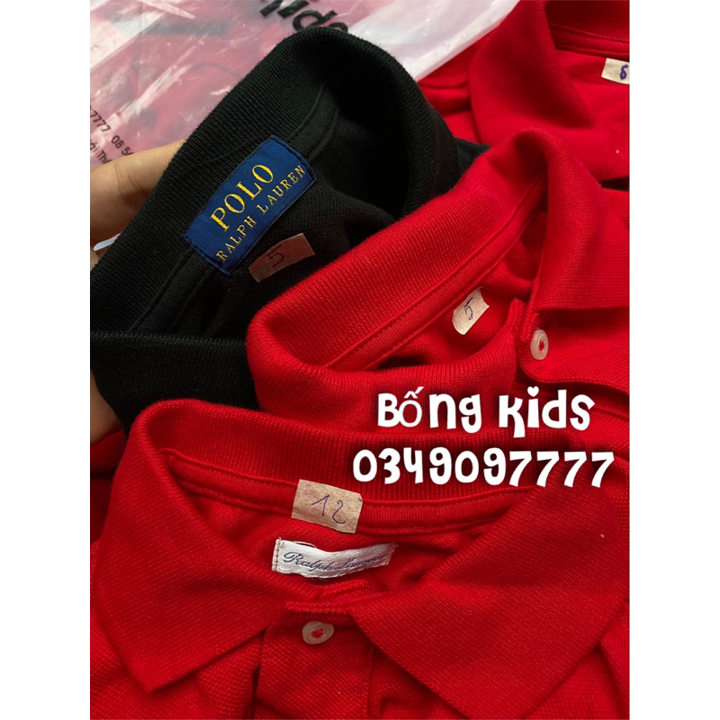 Áo Polo Bé Trai Thêu RL(Size 8y-20y)(cắt tag toàn bộ)
