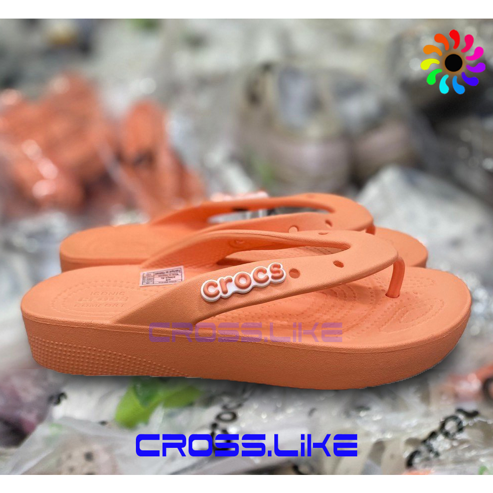 Dép tông nữ CROSS Clasic đế cao 4p cực tôn dáng, dép xỏ ngón nhựa siêu bền, nhiều màu thời trang.