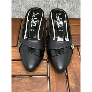 giày sabo nữ gót vuông 5 phân.
