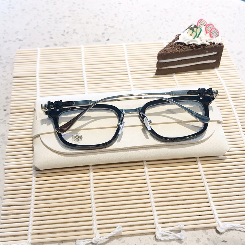 Kính Vuông Chrome Hearts 9103, Kính mát nam nữ gọng vuông to nhựa phối kim loại cao cấp sang trọng DORISEYEWEAR