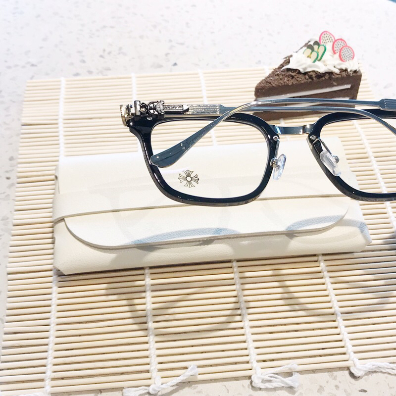 Kính Vuông Chrome Hearts 9103, Kính mát nam nữ gọng vuông to nhựa phối kim loại cao cấp sang trọng DORISEYEWEAR